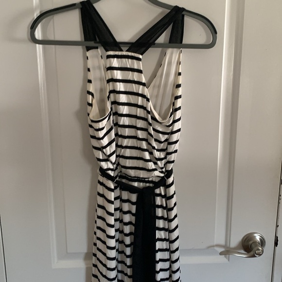 Express Black and White Halter Sundress Maxi - Picture 6 of 6